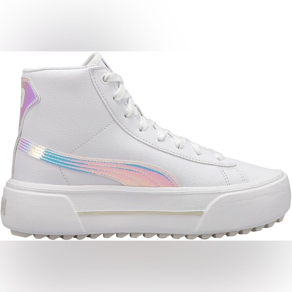 Puma Kaia Mid Sneakers White Leather 6